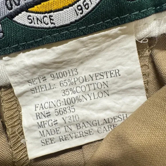 Cabela's Pants Men's 40x32 Upland Brush Khaki Canvas Pants Cotton Brown Hunting - Picture 6 of 12